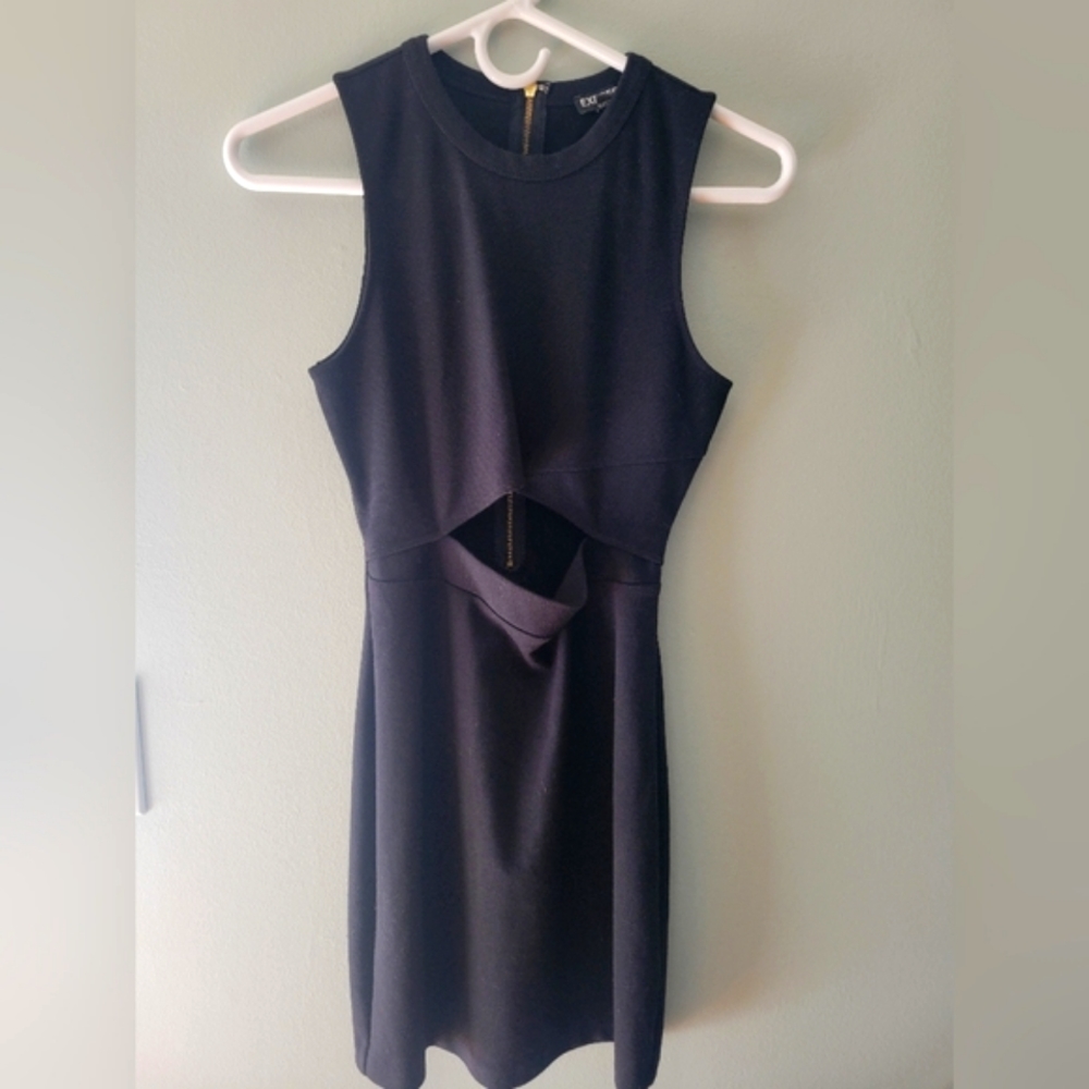 Black Express dress with cutout